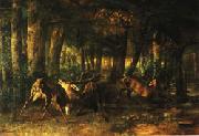 Gustave Courbet, Spring Rutting;Battle of Stags